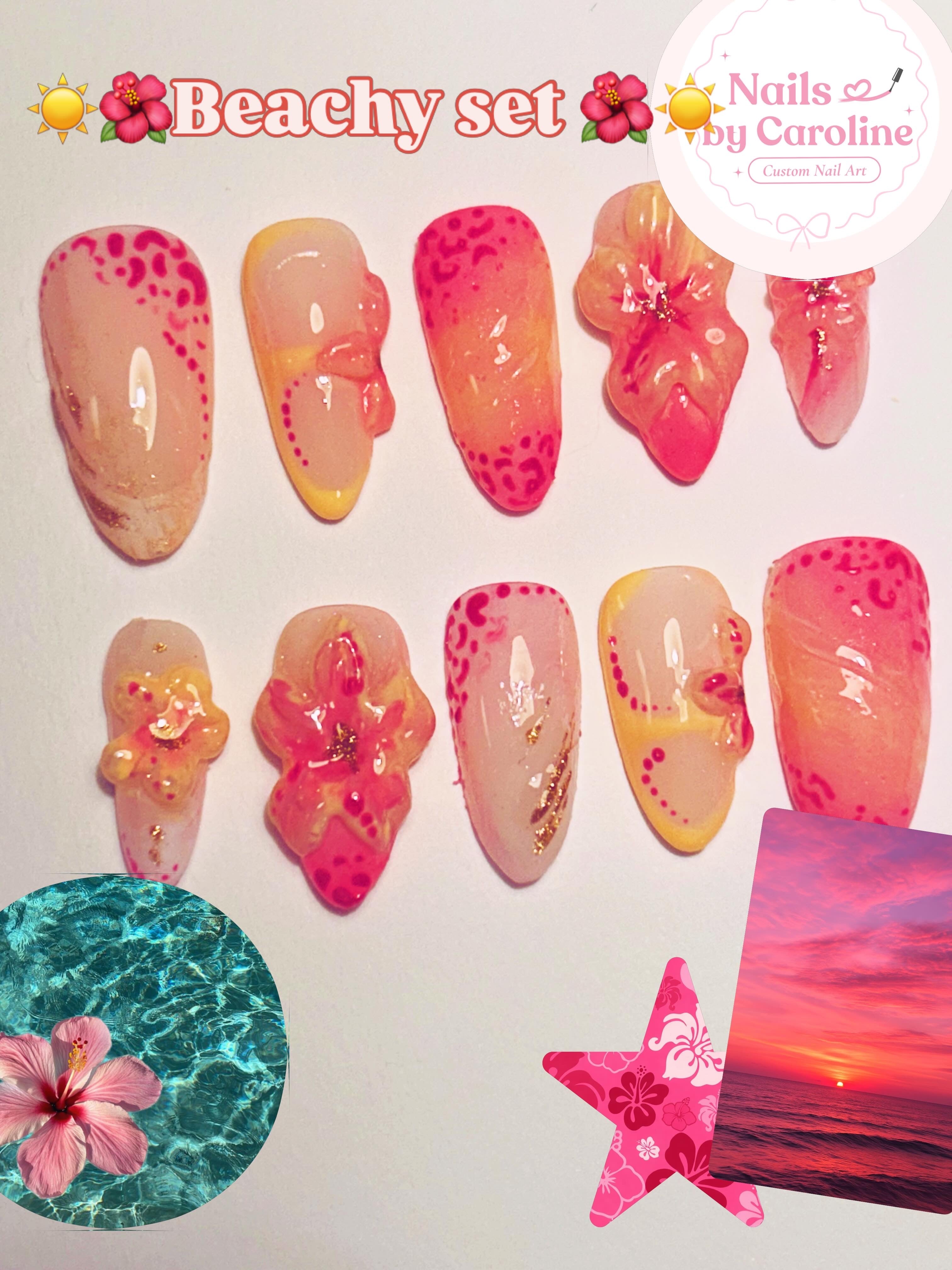 Beachy Nails
